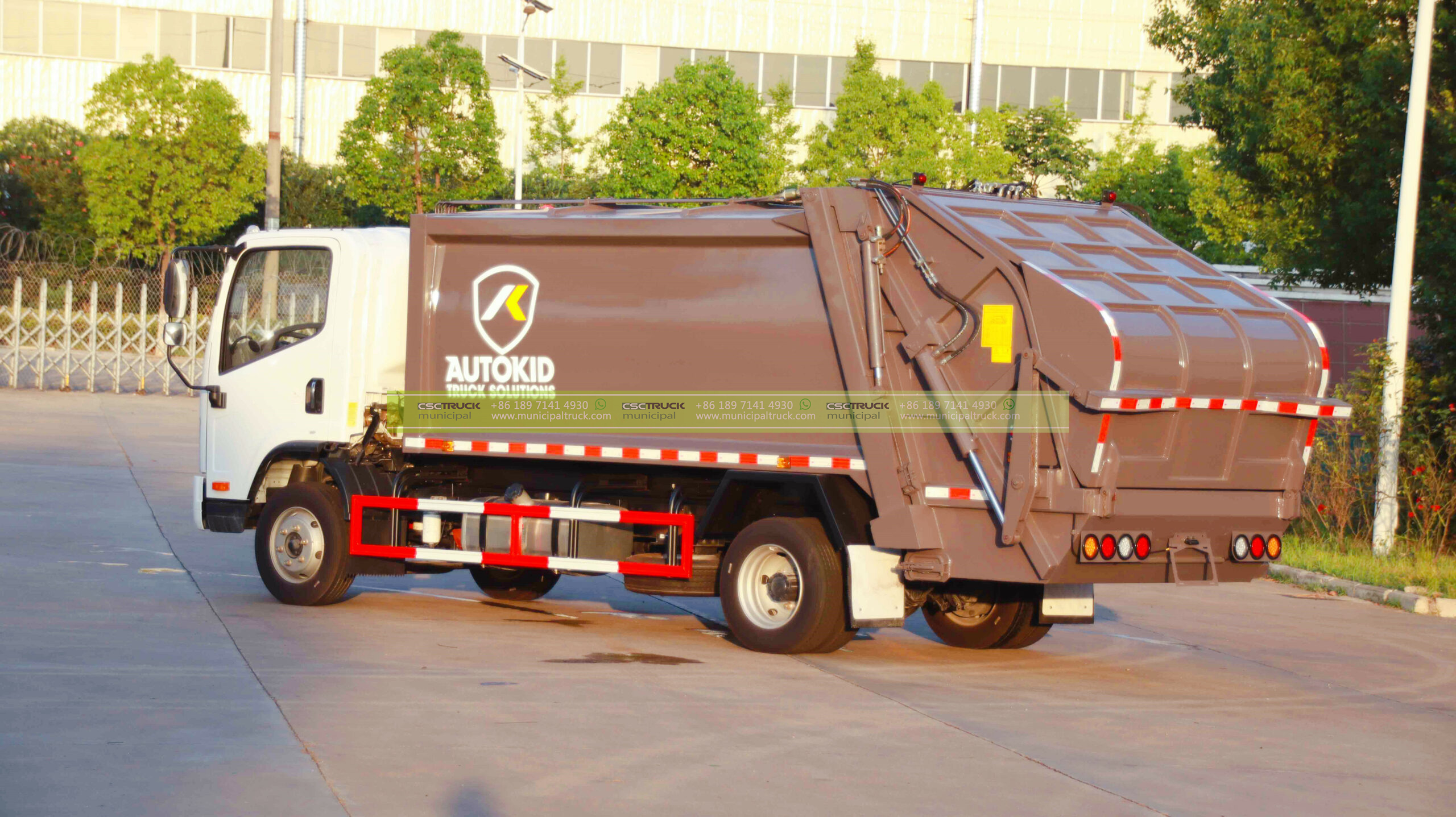 FAW Waste Compactor Recycling Truck Right Side FAW Waste Compactor Recycling Truck Right Side