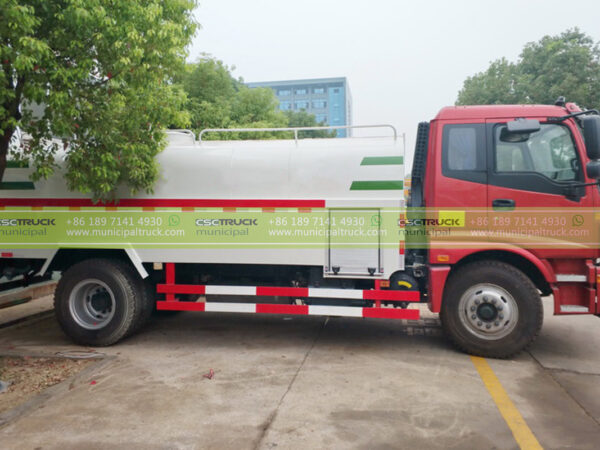 FOTON AUMAN High Pressure Road Sweeper Truck Left Body