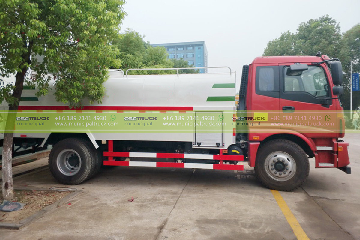 FOTON AUMAN High Pressure Road Sweeper Truck Left Body