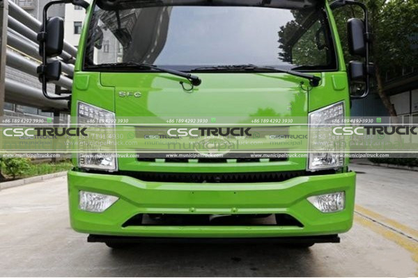 Illustration of Fengchi Small Garbage Truck Head Details