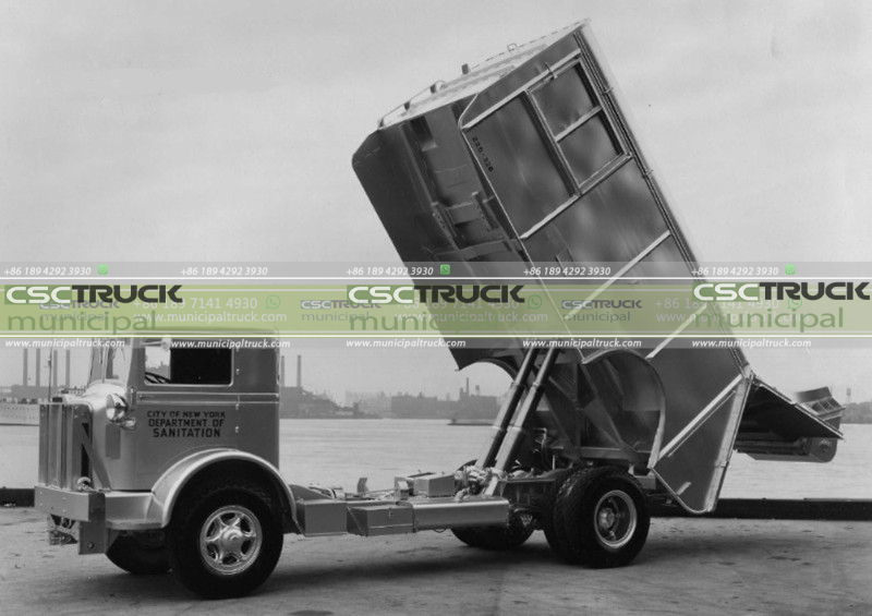 Covered Garbage Truck