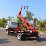 DONGFENG 10T Hook Loader Garbage Truck Hook Working