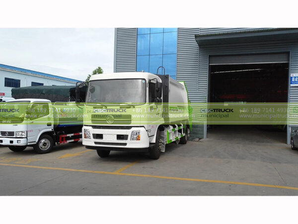 DONGFENG 12CBM Rear Loader Garbage Truck Front