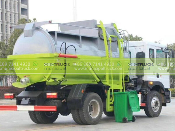 DONGFENG 12CBM Side Loader Garbage Truck Back