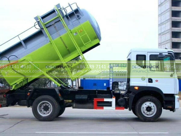DONGFENG 12CBM Side Loader Garbage Truck Side View