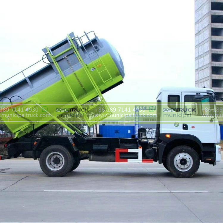 DONGFENG 12CBM Side Loader Garbage Truck Side View DONGFENG 12CBM Side Loader Garbage Truck Side View