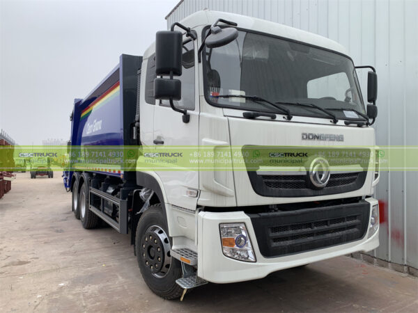 Dongfeng Municipal Solid Waste Compactor Truck Right View