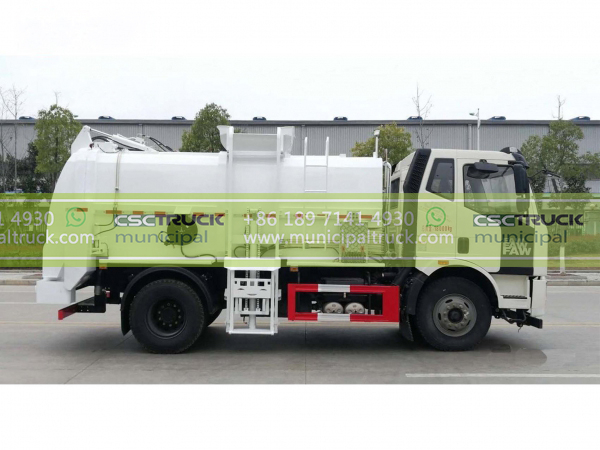 FAW 10CBM Side Loader Garbage Truck Body FAW 10CBM Side Loader Garbage Truck Body