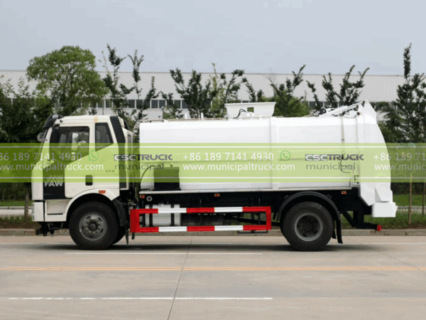 FAW 10CBM Side Loader Garbage Truck Container