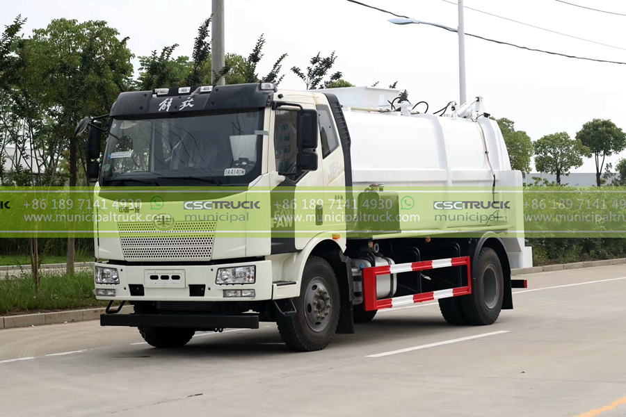 FAW 10CBM Side Loader Garbage Truck FAW 10CBM Side Loader Garbage Truck