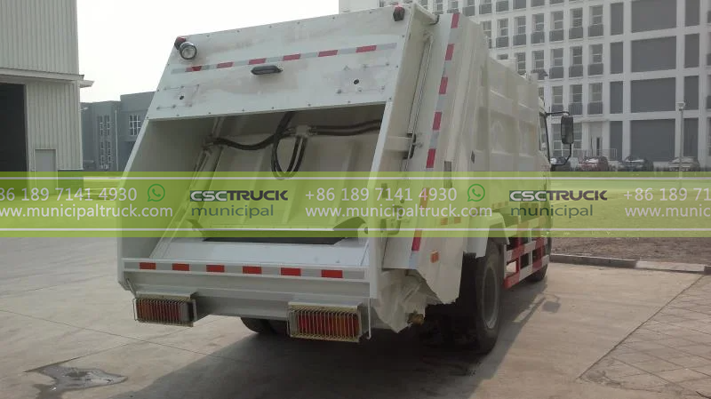 FAW 12CBM Rear Loader Garbage Truck Back FAW 12CBM Rear Loader Garbage Truck Back