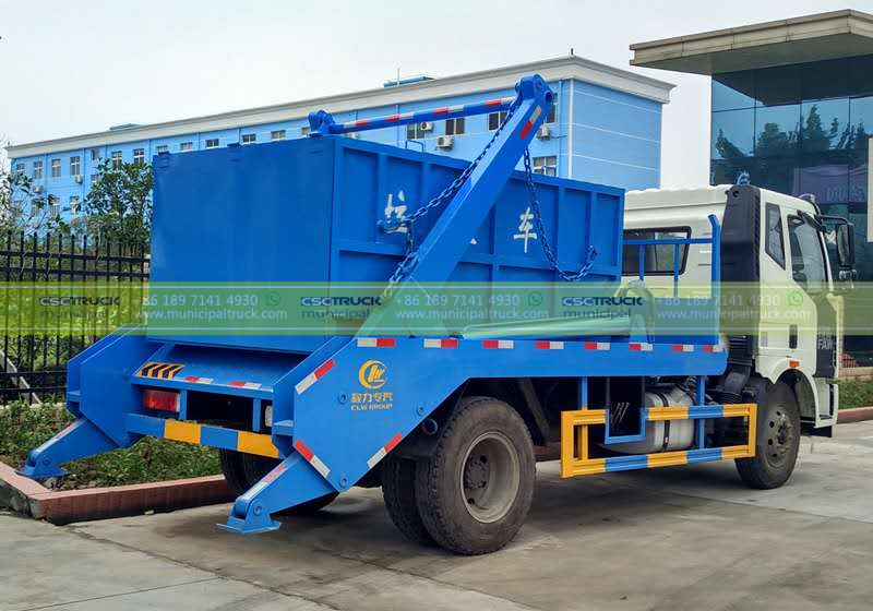 FAW 12CBM Skip Loader Garbage Truck Back