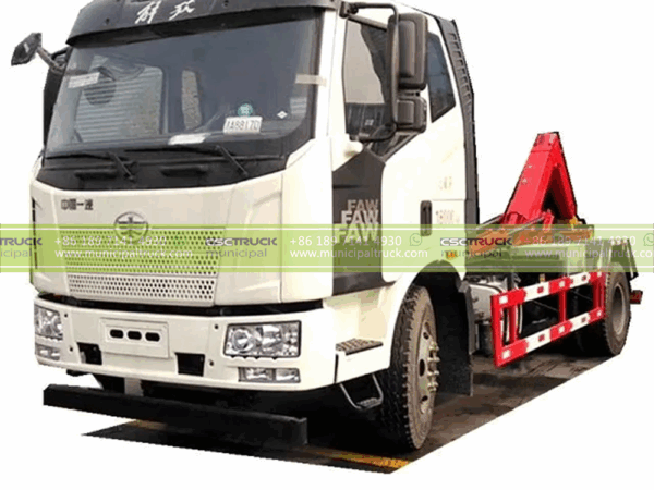FAW 14T Hook Lifter Garbage Truck