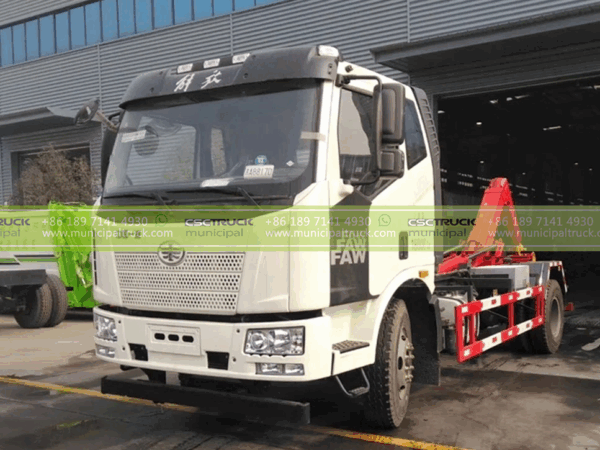 FAW 14T Hook Lifter Garbage Truck Head