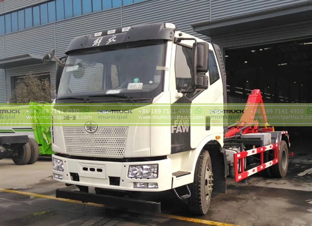 FAW 14T Hook Lifter Garbage Truck Head FAW 14T Hook Lifter Garbage Truck Head