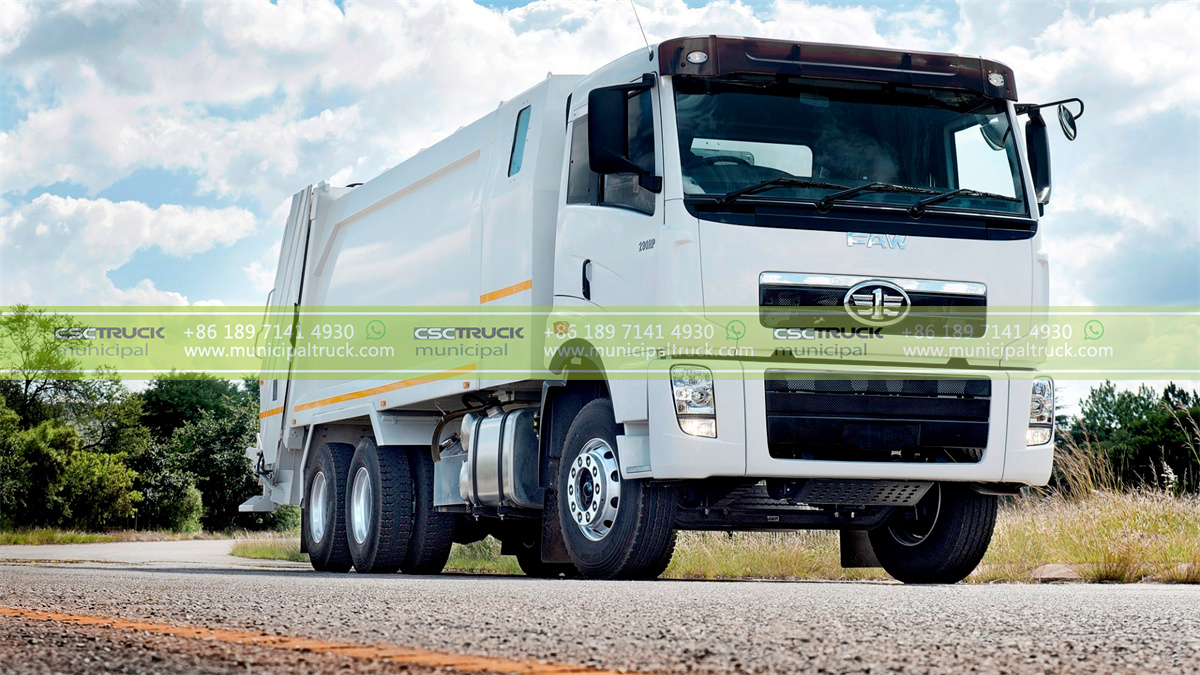 FAW 20CBM Rear Loader Refuse Truck Head FAW 20CBM Rear Loader Refuse Truck Head