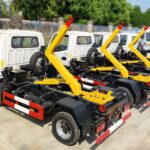 FAW 4CBM Hook Loader Garbage Truck Back