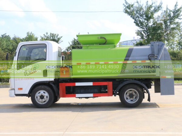 FAW 4CBM Kitchen Waste Garbage Truck Body