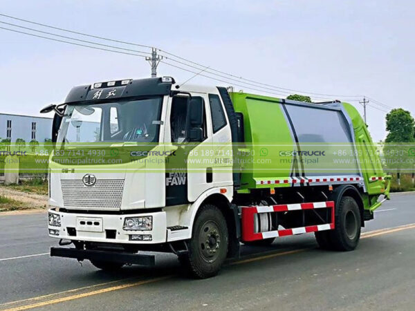 FAW 14CBM Garbage Compactor Vehicle