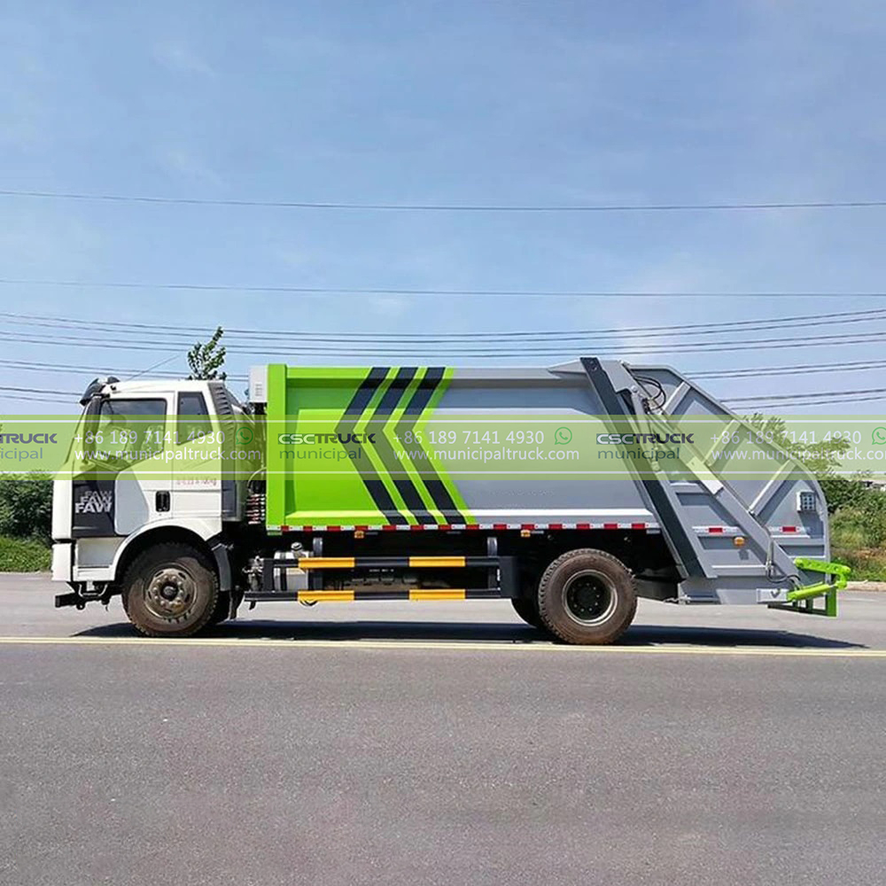 FAW 14CBM Garbage Compactor Vehicle Container FAW 14CBM Garbage Compactor Vehicle Container