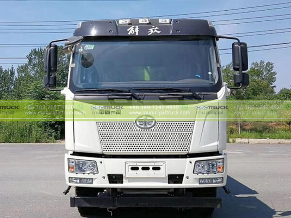 FAW 14CBM Garbage Compactor Vehicle Head View