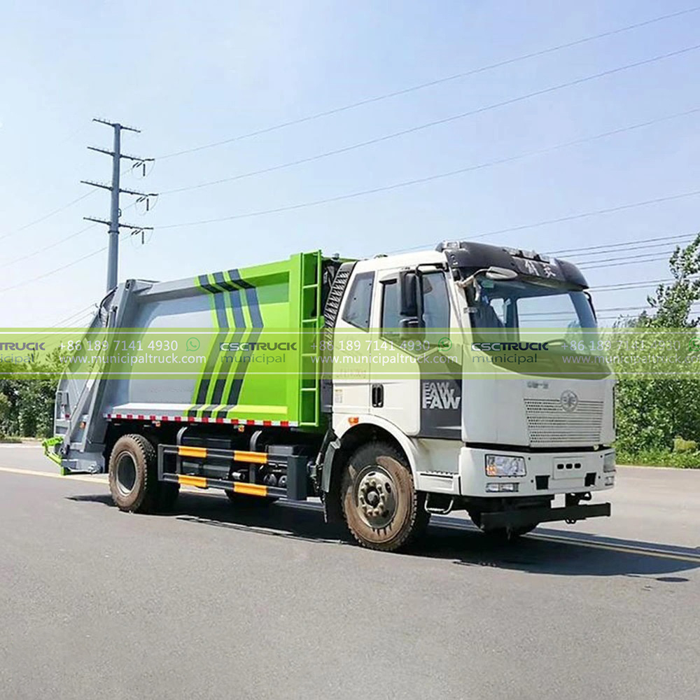 FAW 14CBM Garbage Compactor Vehicle Head FAW 14CBM Garbage Compactor Vehicle Head