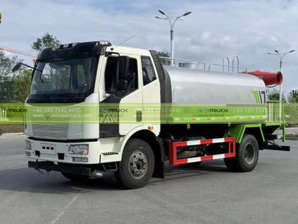 FAW High Pressure Water Bowser Truck Right Side