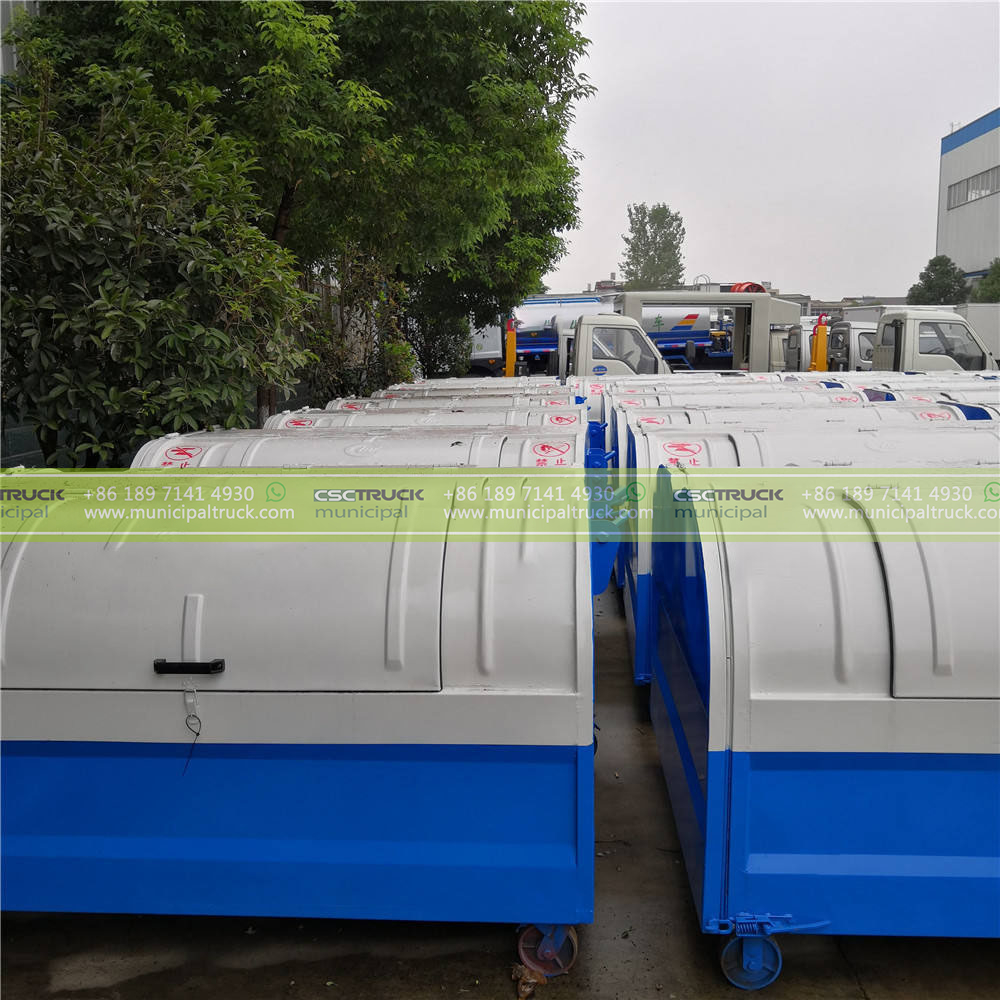 FOTON 3CBM Hook Loader Garbage Truck Bin FOTON 3CBM Hook Loader Garbage Truck Bin