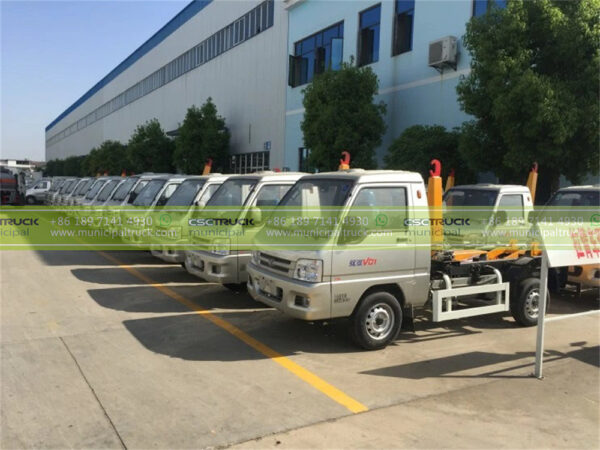 FOTON 3CBM Hook Loader Garbage Truck Team