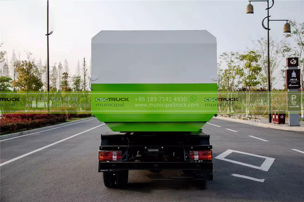 FOTON 4CBM Side Loader Garbage Truck Back FOTON 4CBM Side Loader Garbage Truck Back