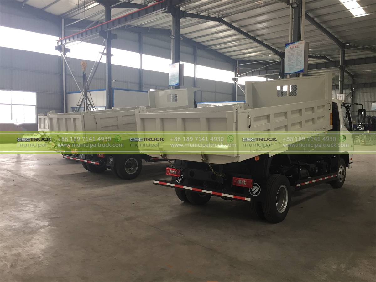FOTON 5CBM Garbage Tipper Truck Back Details FOTON 5CBM Garbage Tipper Truck Back Details