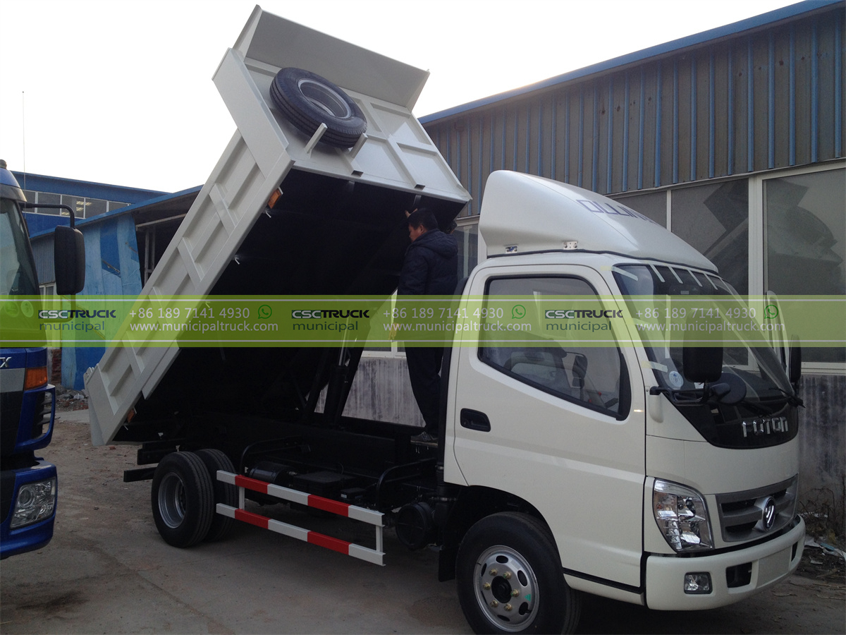 FOTON 5CBM Garbage Tipper Truck Working FOTON 5CBM Garbage Tipper Truck Working