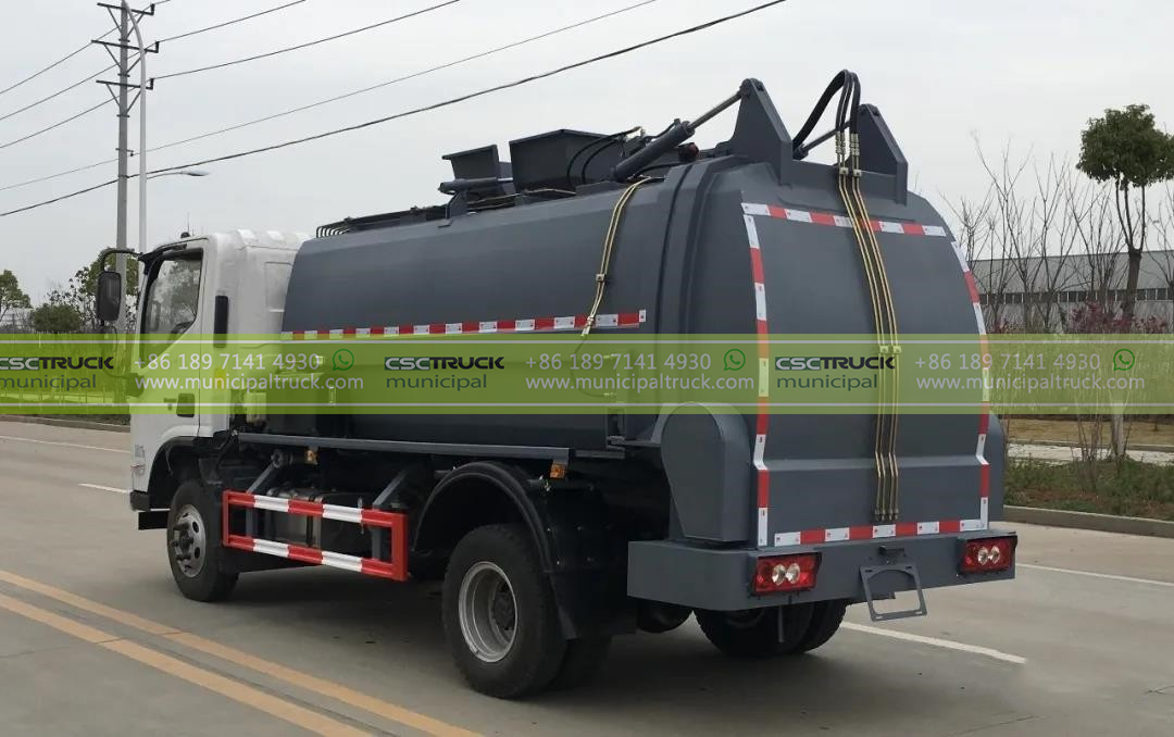 FOTON 8CBM Food Waste Collection Truck Back FOTON 8CBM Food Waste Collection Truck Back