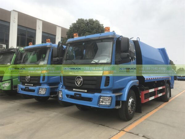 FOTON 16CBM Refuse Compactor Truck Double