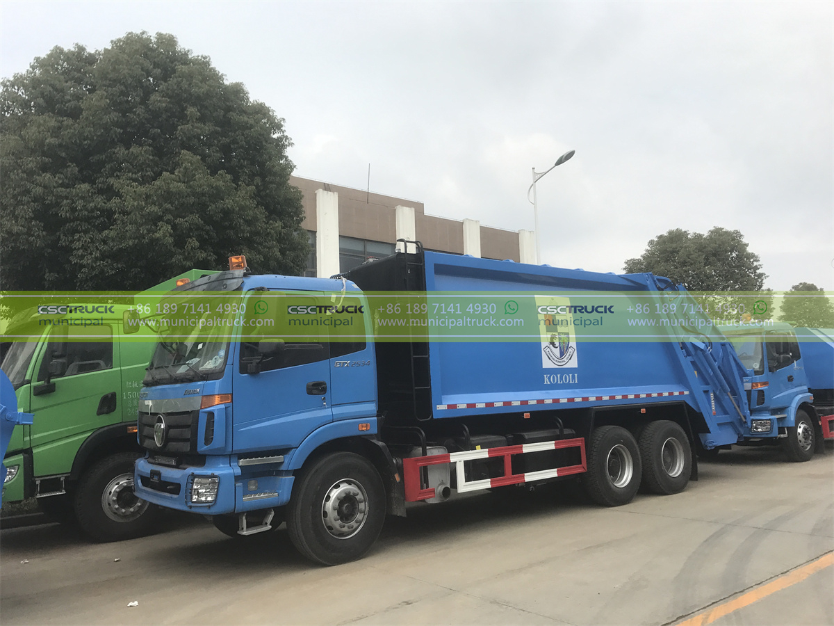 FOTON 16CBM Refuse Compactor Truck Left FOTON 16CBM Refuse Compactor Truck Left