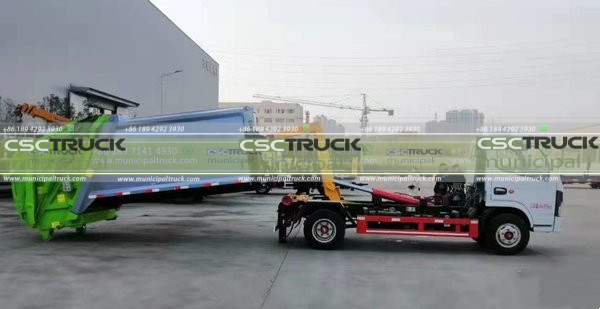 Hook Loader Rear Loader Combined Garbage Truck