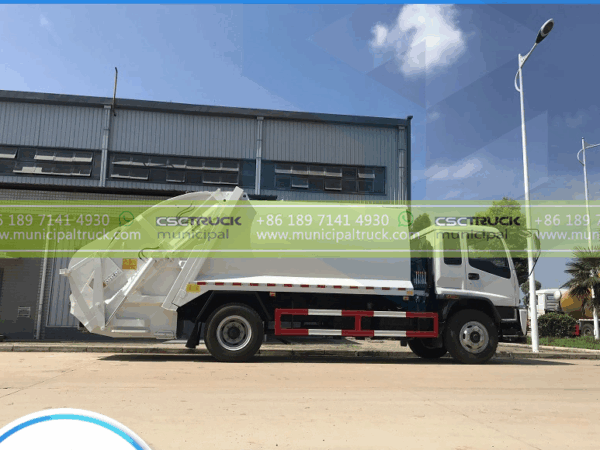 ISUZU 10CBM Rear Loader Waste Truck Body
