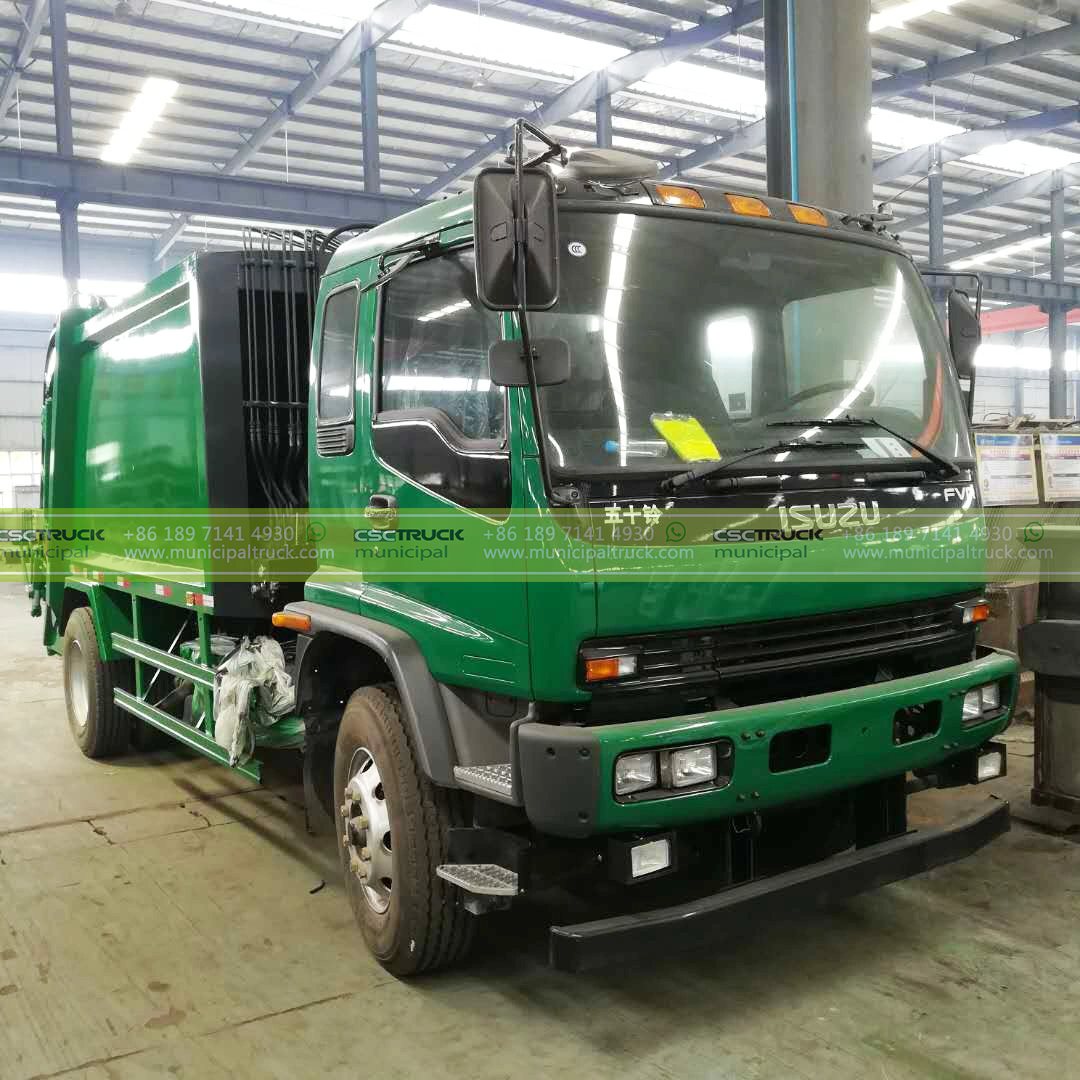 ISUZU 14CBM Rear Loader Refuse Truck Head ISUZU 14CBM Rear Loader Refuse Truck Head