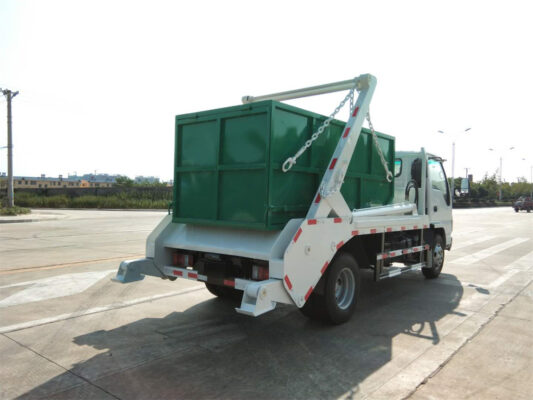 ISUZU 3CBM Skip Loader Garbage Truck Back