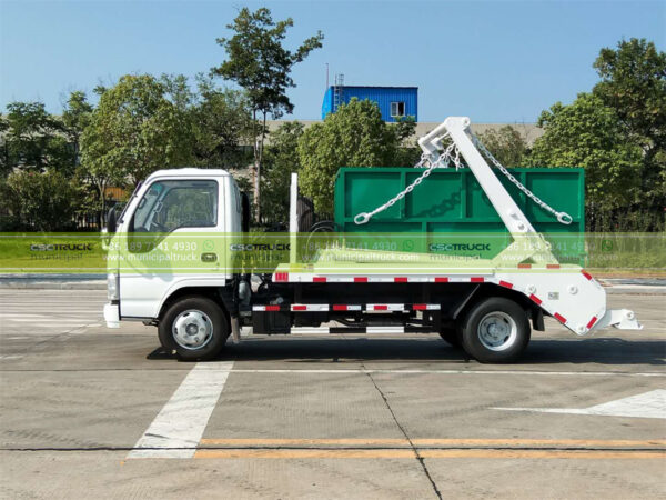 ISUZU 3CBM Skip Loader Garbage Truck Working