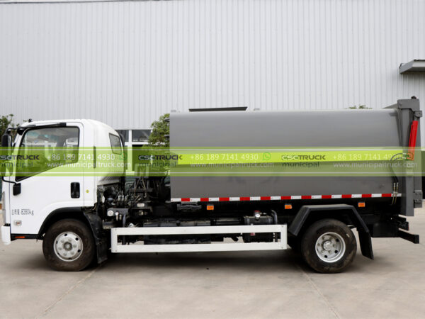 ISUZU 5CBM Side Loader Garbage Truck Body
