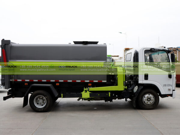 ISUZU 5CBM Side Loader Garbage Truck Body Left