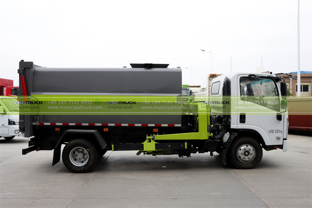 ISUZU 5CBM Side Loader Garbage Truck Body Left ISUZU 5CBM Side Loader Garbage Truck Body Left