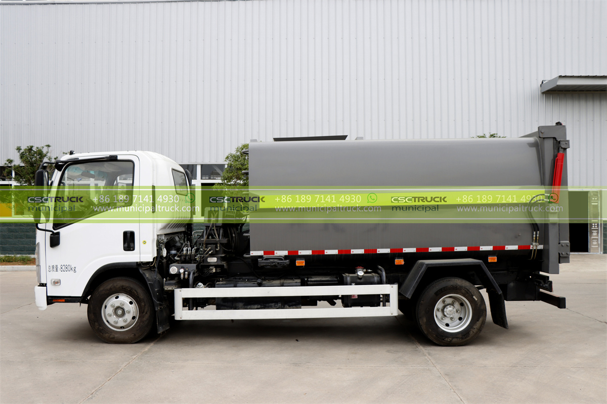 ISUZU 5CBM Side Loader Garbage Truck Body ISUZU 5CBM Side Loader Garbage Truck Body