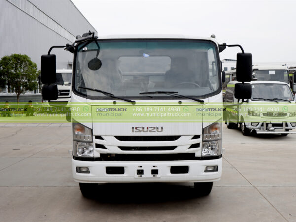 ISUZU 5CBM Side Loader Garbage Truck Head