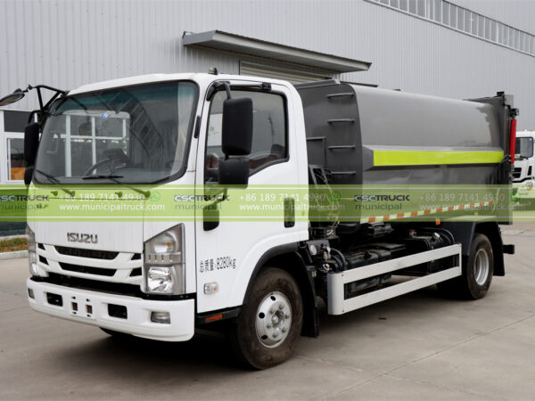 ISUZU 5CBM Side Loader Garbage Truck Side