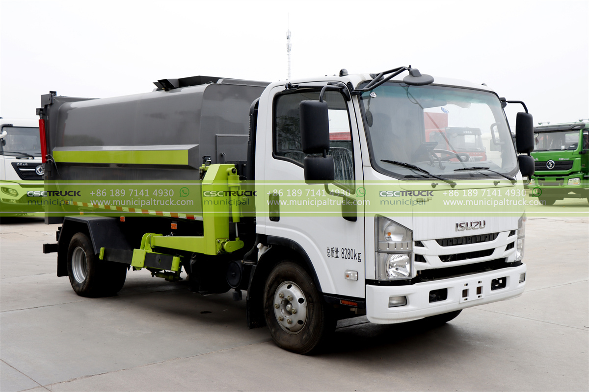 ISUZU 5CBM Side Loader Garbage Truck ISUZU 5CBM Side Loader Garbage Truck