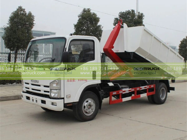 ISUZU 6T Roll off Garbage Truck Side