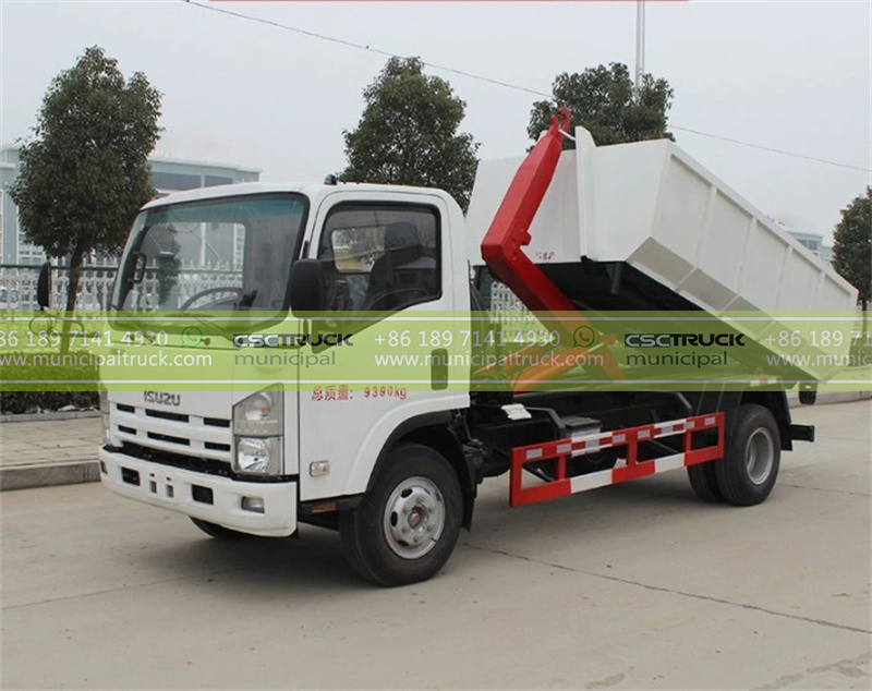 ISUZU 6T Roll off Garbage Truck Side ISUZU 6T Roll off Garbage Truck Side