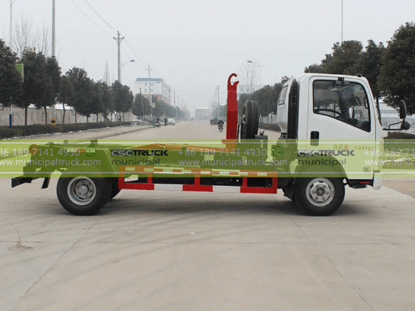 ISUZU 6T Roll off Garbage Truck without Bin